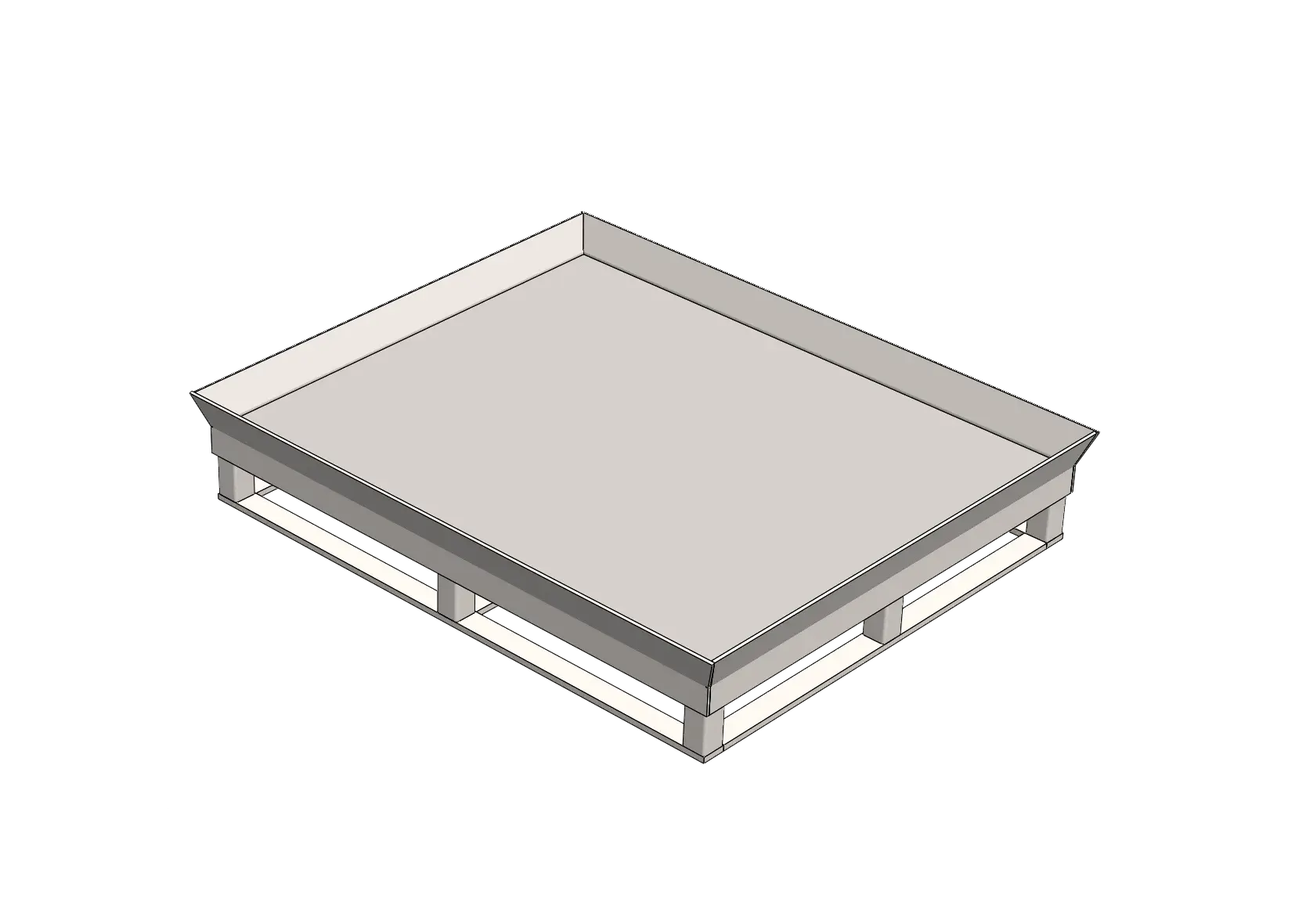 metal pallets with sides