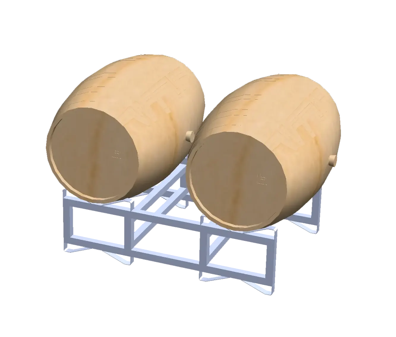 barrel shelf rack