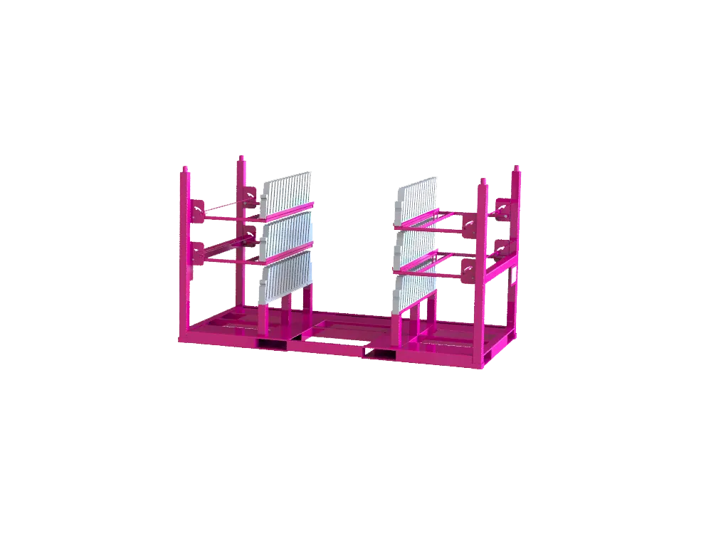 large metal racks