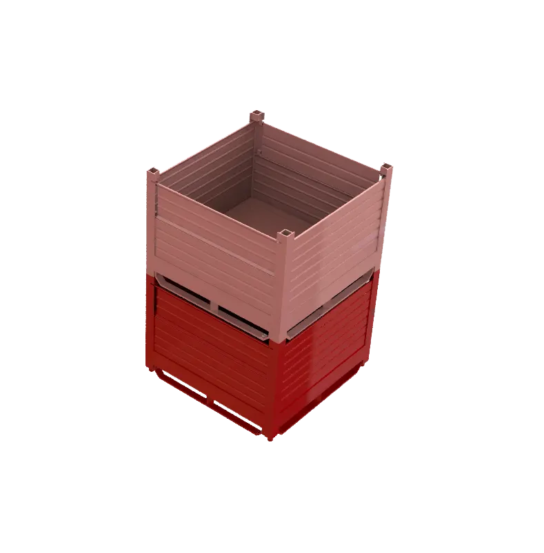 stackable metal bins