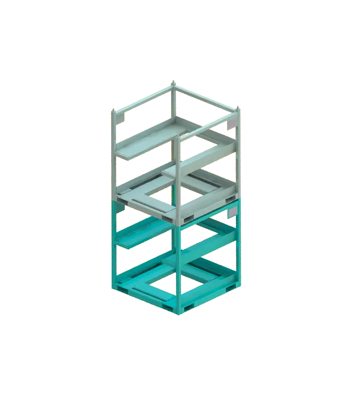 stackable metal racks