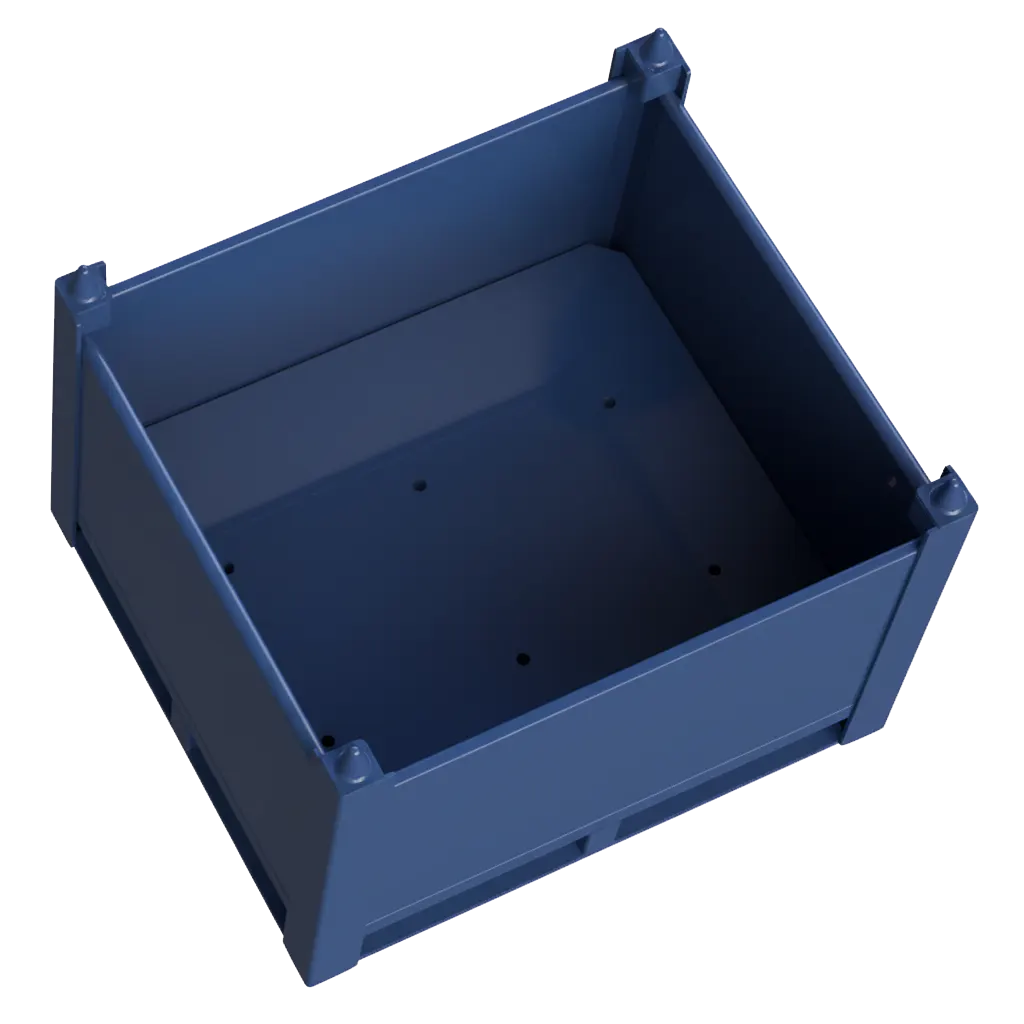 industrial metal storage bins