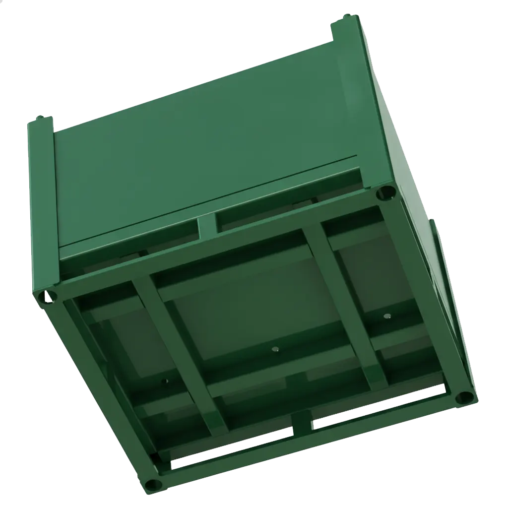 industrial metal storage bins