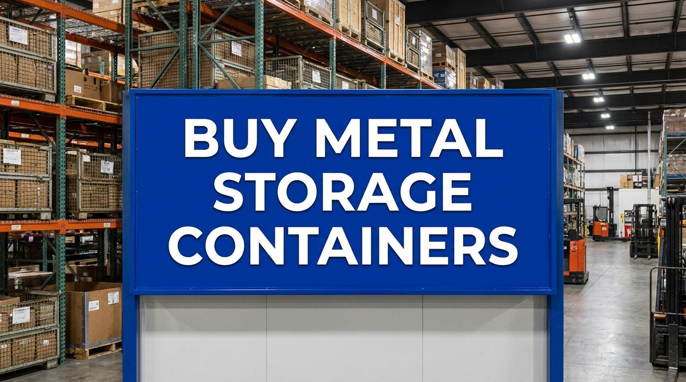Buy metal storage containers guide for manufacturing warehouses